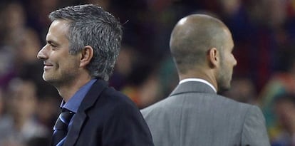 Mourinho y Guardiola espalda contra espalda