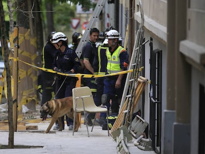 Así es la búsqueda de los dos obreros desaparecidos en unas obras del centro de Madrid