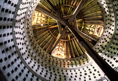 Detalle del palomar del Château de Poncé, en la localidad de Poncé-sur-Le-Loir.