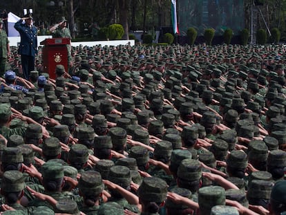 El general mexicano Salvador Cienfuegos, en un acto militar, en 2016.