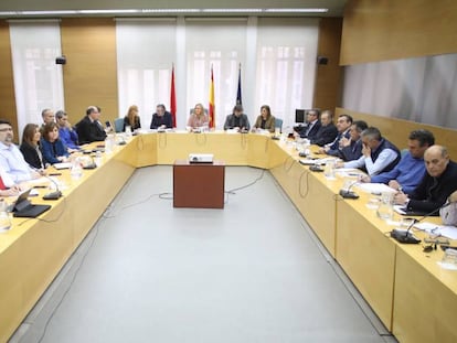 Imagen de la reunión del Consejo Regional del Transporte por Carretera.