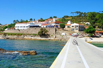 La isla de Ons, en el parque nacional parque nacional Marítimo-Terrestre de las Islas Atlánticas de Galicia.