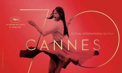 El cartel de la 70ª edición del festival de Cannes, protagonizado por la actriz Claudia Cardinale.