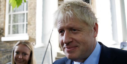 El candidato a liderar el Partido Conservador brit&aacute;nico, Boris Johson, este martes. 