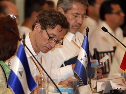 El secretario de Estado de Cultura de Espa&ntilde;a, Jos&eacute; Mar&iacute;a Lasalle, en la Cumbre Iberoamericana de Ministros de Cultura.