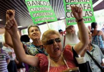 Protesta de afectados por preferentes.