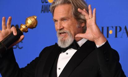 Jeff Bridges, con el premio Cecil B. DeMille.