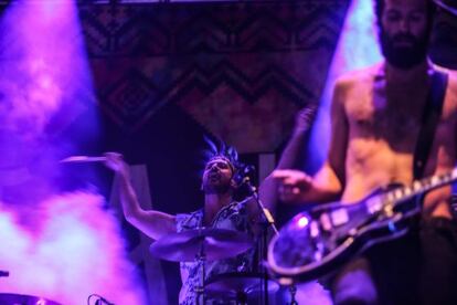 Crystal Fighters, anoche en Málaga.