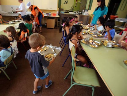Un comedor infantil de verano en España.