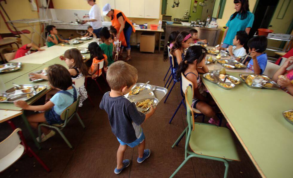 Un comedor infantil de verano en España.