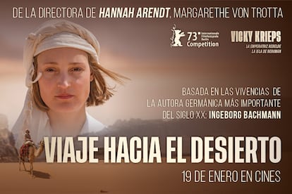 Cartel promocional de la película 'Viaje hacia el desierto', protagonizada por Vicky Krieps.