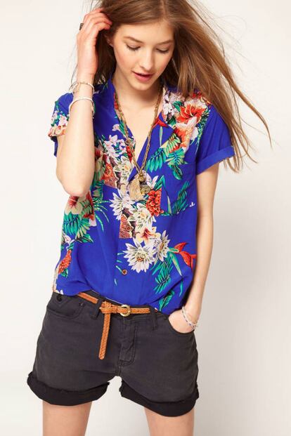 Camisa Aloha de Maison Scotch, 188,60 euros en Asos.