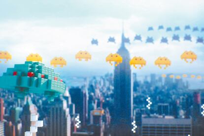 <b>Los marcianitos toman Manhattan en <i>Pixels,</i> el cortometraje que Patrick Jean desarrollará en un largo en 3D. </b>