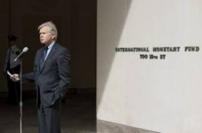 El portavoz del Fondo Monetario Internacional (FMI), Gerry Rice. EFE/Archivo