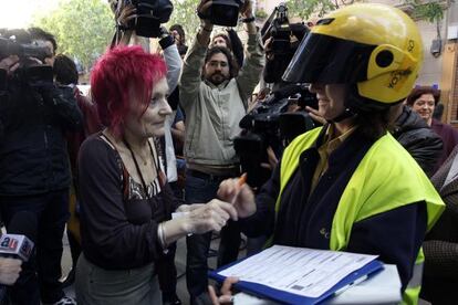 Rosa Talón, a la izquierda de la fotografía.