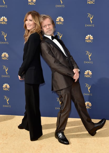 Una de las parejas más sólidas de Hollywood: Felicity Huffman y William H. Macy (nominado por su papel en Shameless).