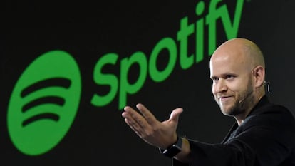 Daniel Ek, CEO de Spotify, en una charla en Tokio.