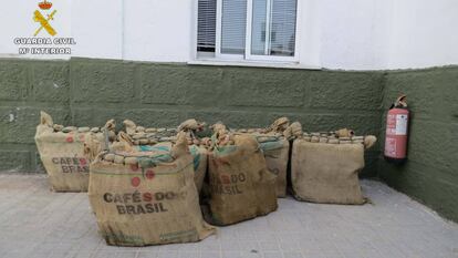 El cargamento de Cocaina descubierto en Alquerías.
