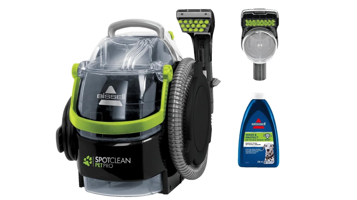 Aspiradora de agua Bissel para tapicerías.