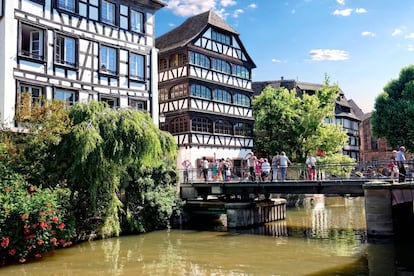 El puente del Faisan, en el barrio de La Petite France.