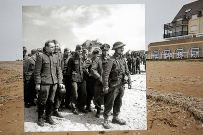 Prisioneros alemanes en la playa de Juno el mismo día del desembarco.