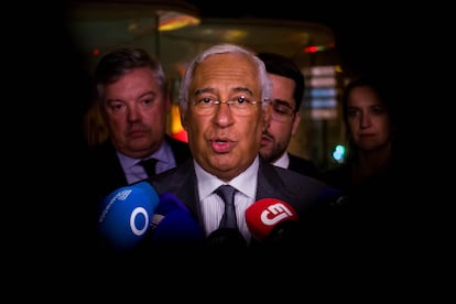 El Primer Ministro portugus Antonio Costa en Lisboa, Portugal, el 9 de noviembre de 2023 tras su renuncia como primer ministro