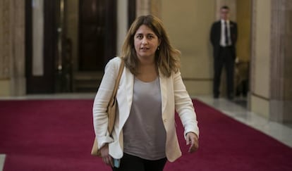 La coordinadora general del PDeCAT, Marta Pascal, en una imagen de archivo en el Parlament.