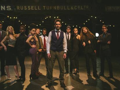 Scott Bradlee&#039;s Postmodern Jukebox en una imagen promocional. 