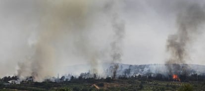 El incendio de Cortes de Pallás, en Valencia, el pasado julio.