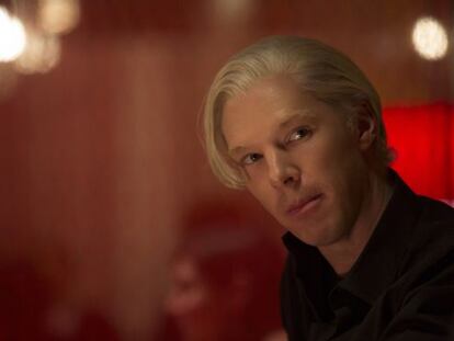 Benedict Cumberbatch, caracterizado como Assange en 'El quinto poder'.