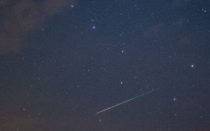 A shooting star photographed from Sieversdorf, Germany.