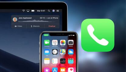 Llamadas en dispositivos Apple.