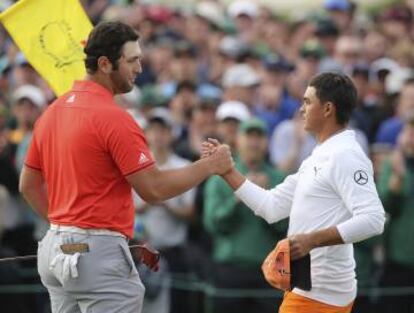 Rahm y Fowler, al final de la jornada.