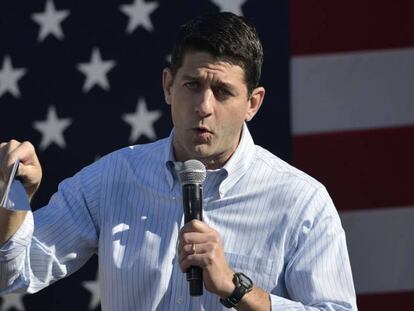 El presidente de la Cámara de Representantes, el republicano Paul Ryan.