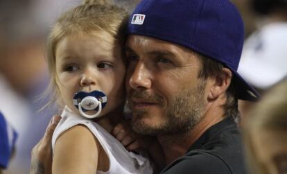 Harper Seven y David Beckham.