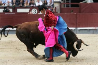 Luis Francisco Esplá, en su segundo toro.