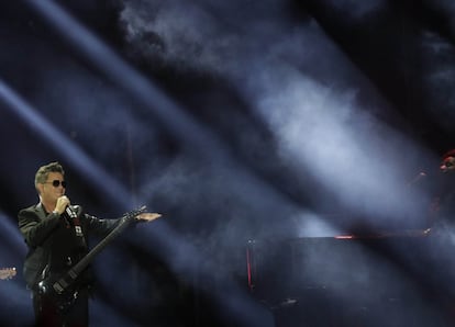 Alejandro Sanz, en un momento del concierto.