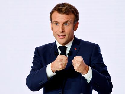 Emmanuel Macron durante una rueda de prensa celebrada en diciembre del año pasado.