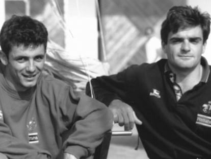 Calafat, junto a su compañero Sánchez-Luna.