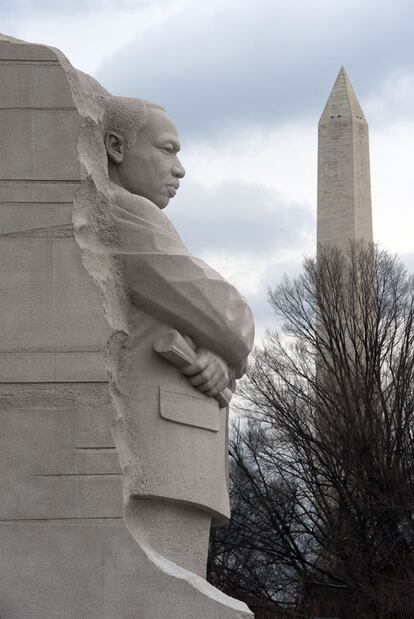 Escultura de Martin Luther King, en Washington.