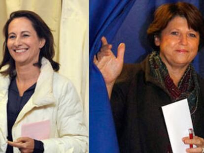 Los tres candidatos a liderar el Partido Socialista Francés. De izquierda a derecha: Ségolène Royal, Martine Aubry y Benoît Hamon
