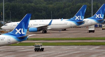 Aviones de la compañía XL Airways.