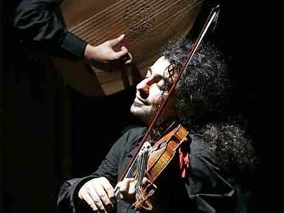 El violinista Ara Malikian, en el Corral de Comedias de Alcalá.