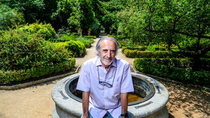 El sociólogo de la educación Mariano Fernández Enguita, el miércoles en el Real Jardín Botánico de Madrid.