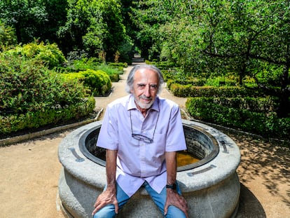 El sociólogo de la educación Mariano Fernández Enguita, el miércoles en el Real Jardín Botánico de Madrid.