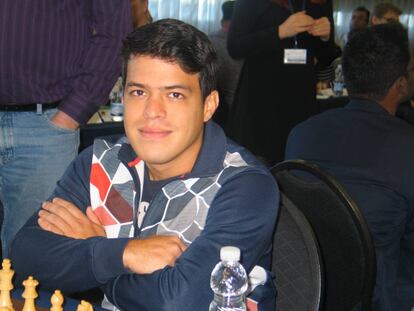 Eduardo iturrizaga, durante el torneo de Gibraltar de 2017