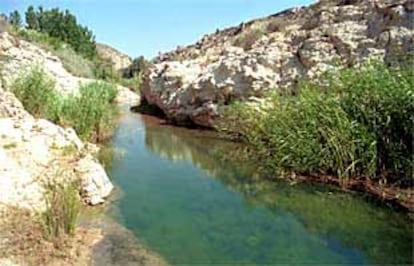 Una vista del río Aguas.