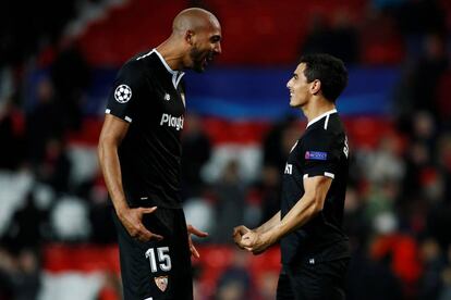 N&#039;Zonzi felicita a Ben Yedder. 