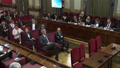 Vsta general de los acusados del 'procés'.