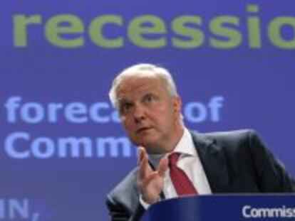El vicepresidente de la Comisi&oacute;n Europea (CE) y responsable de Asuntos Econ&oacute;micos y Monetarios, Olli Rehn.